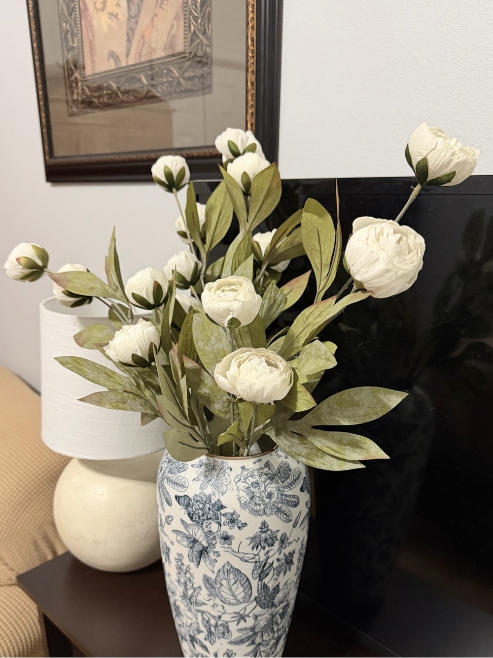 4 Ashland Cream Peony Stems NWT